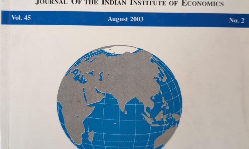 Asian Economic Review 45 2 2003