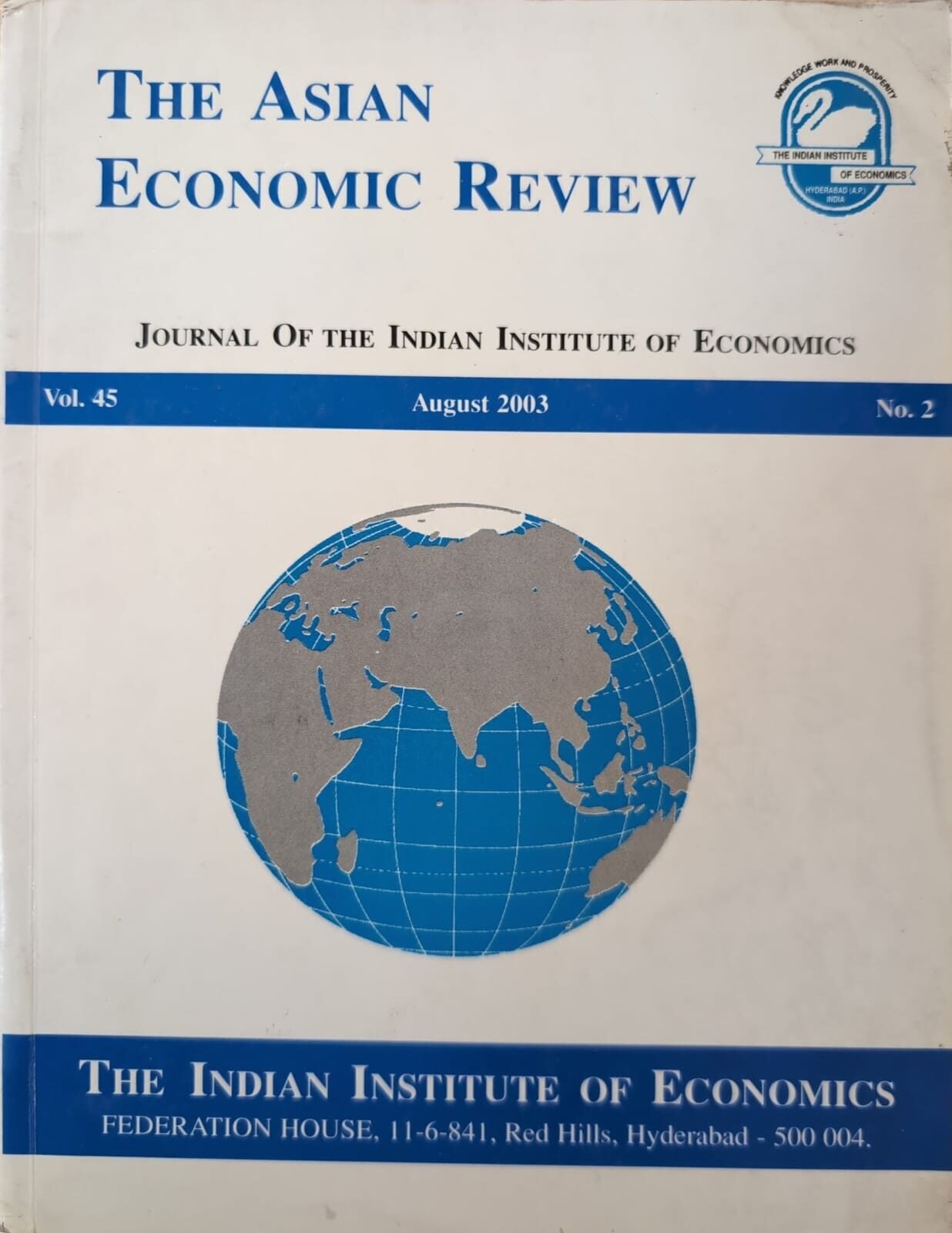 Asian Economic Review 45 2 2003