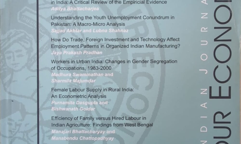 Indian Journal of Labour Economics 49 2 2006