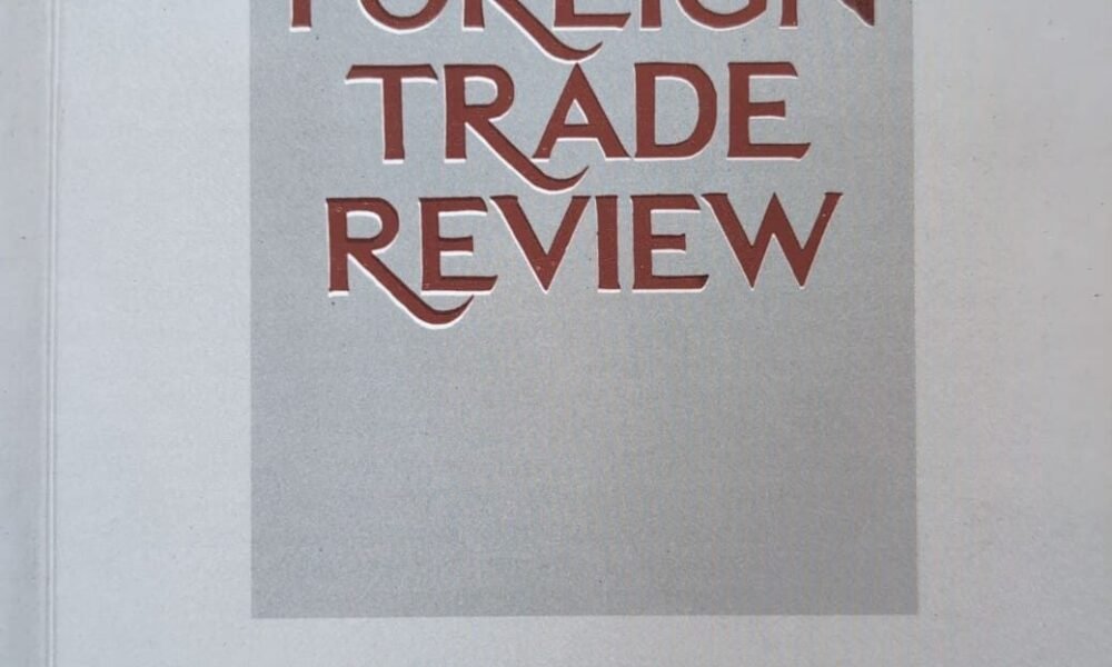 Foreign Trade Review XLIII 4 2009