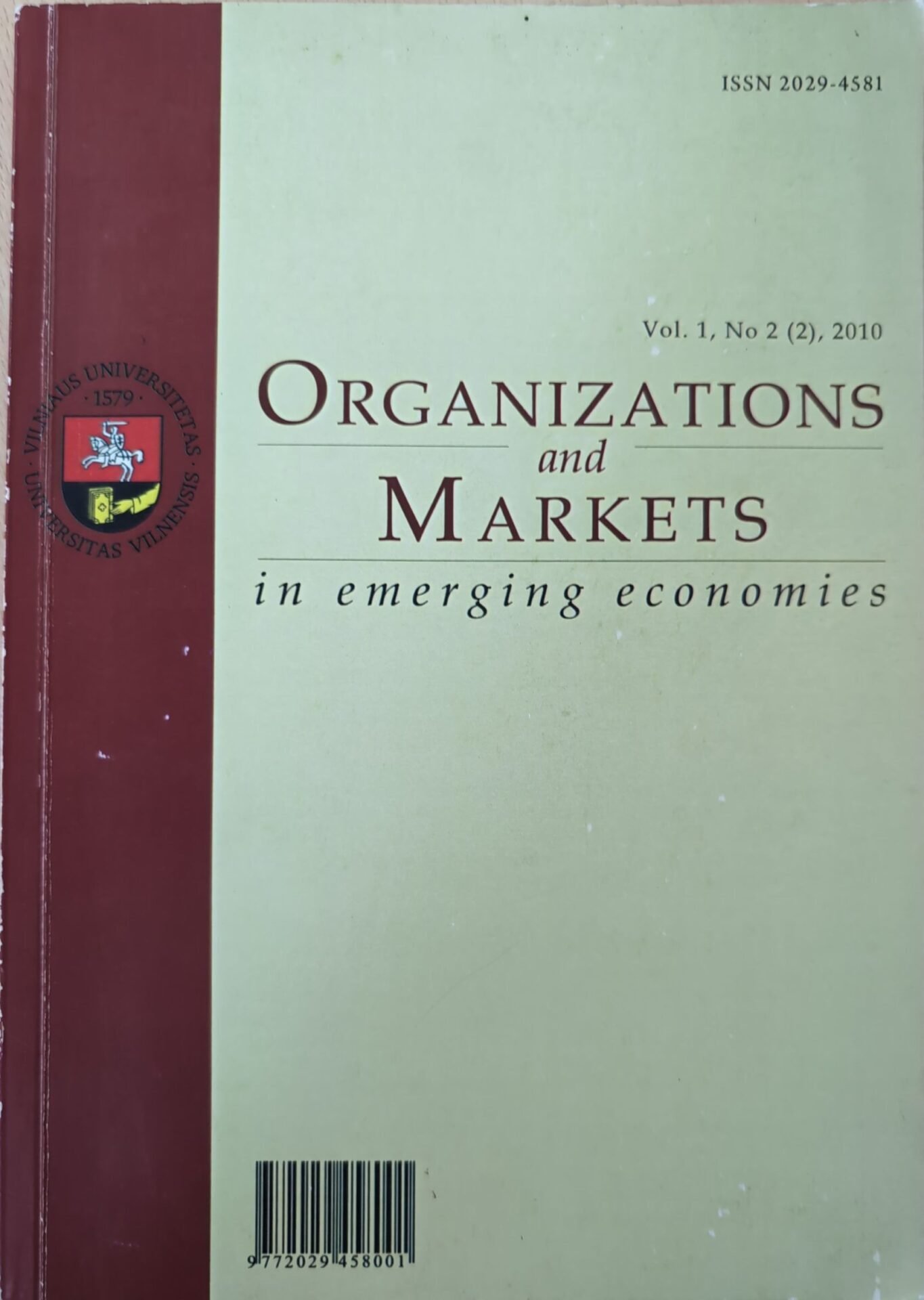 Organizations And Markets 1 22 2010
